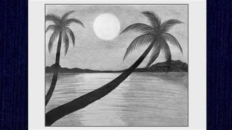 scenery drawings|How to draw Sunset Scenery with Pencil, Pencil Drawing for .